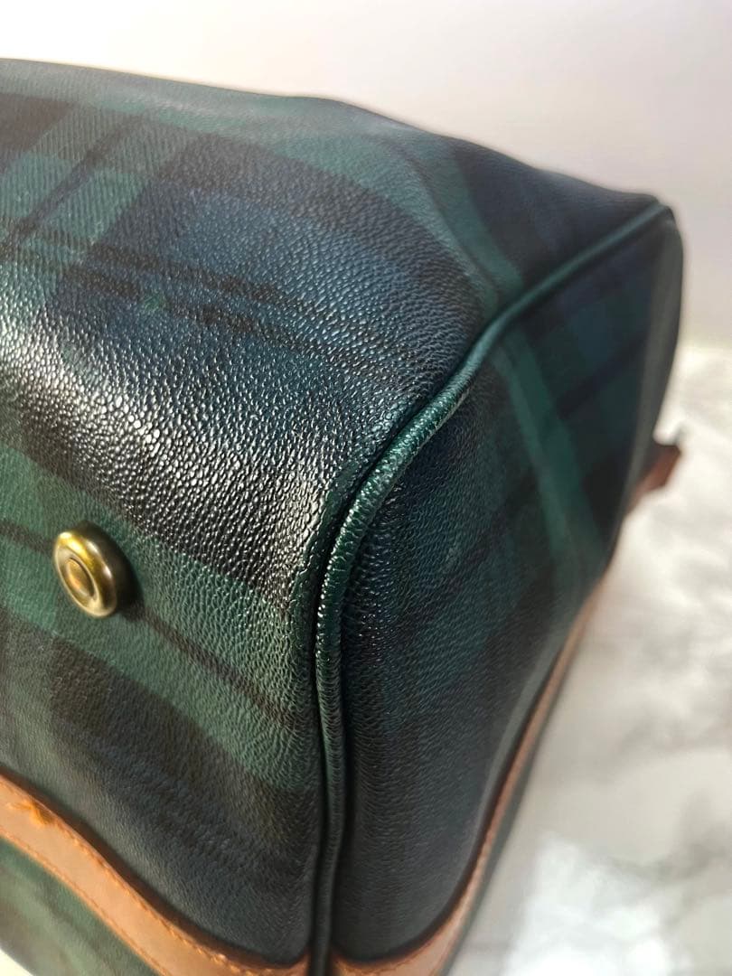 POLO ポロ ラルフローレン ボストンバッグ 2way チェック カデナ/キー