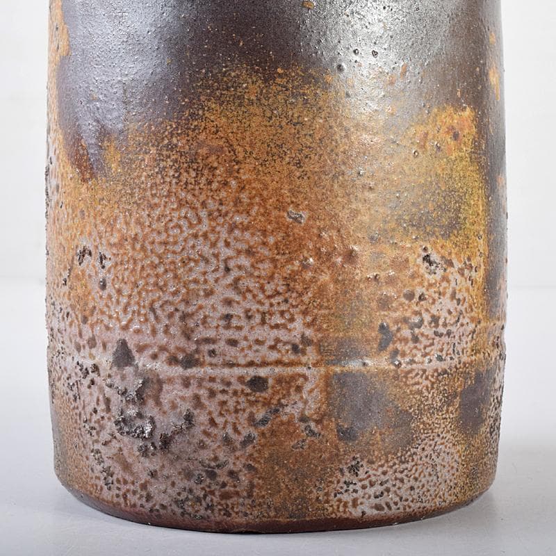 備前焼　人間国宝　金重陶陽作　花入　共箱　D　R7820