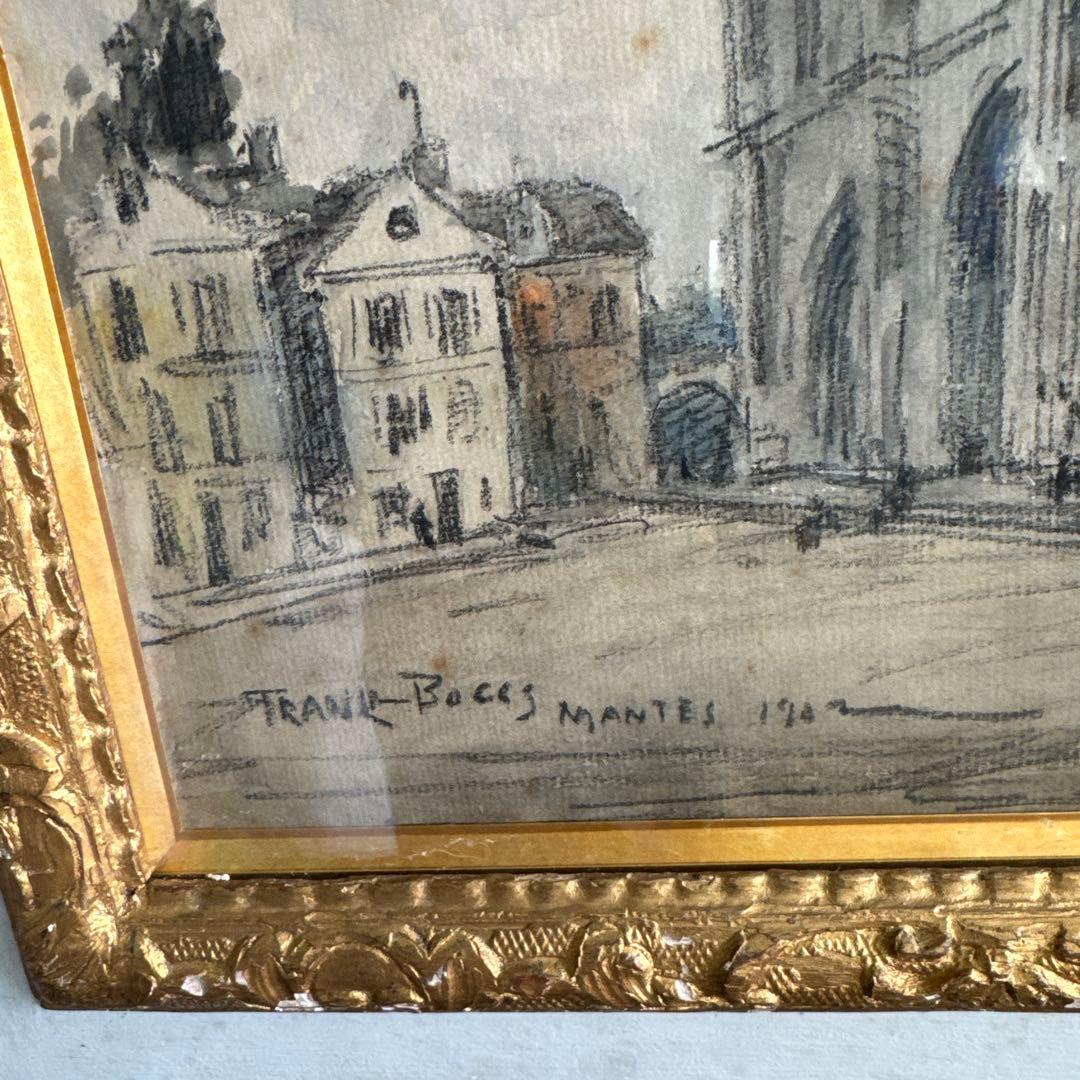 フランク.マイヤー.ボッグ　水彩　輸入　約90年