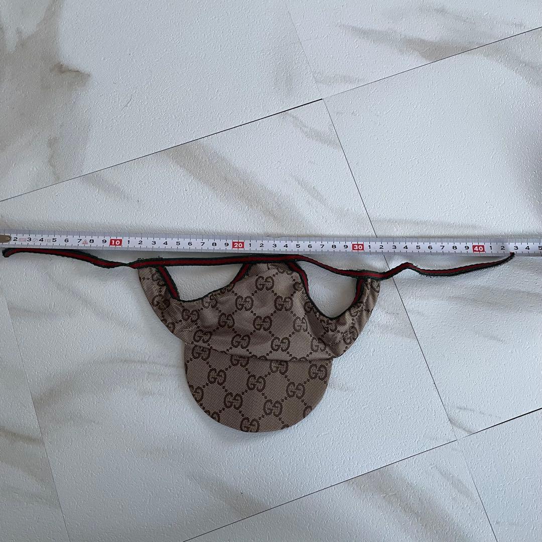 ✨正規品✨グッチ表記タグ付　GUCCI ペット用　キャップ　サンバイザー　犬　猫