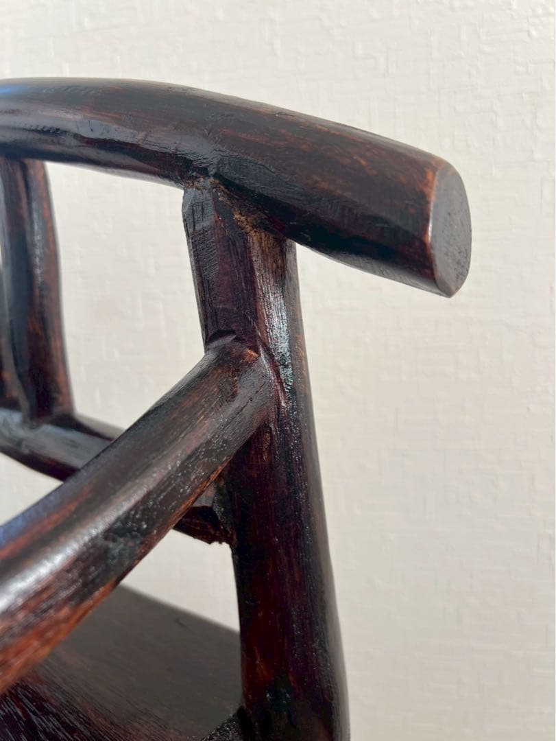 ウッドラック　原木ナチュラル4段　ダークブラウン