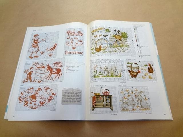 フランス クロスステッチ雑誌 De fil en aiguille 11冊セット