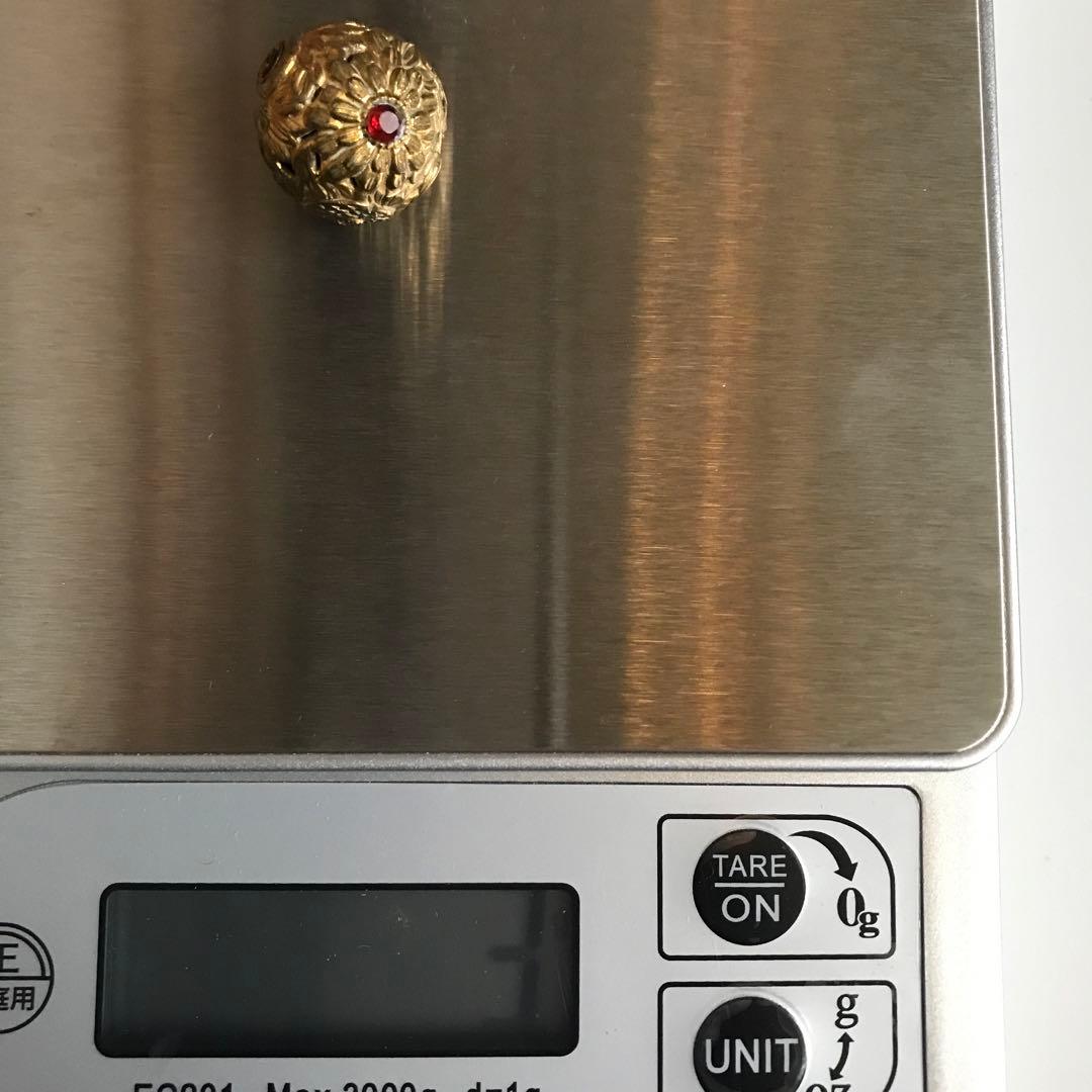 古美術　細密彫刻　緒締　純金