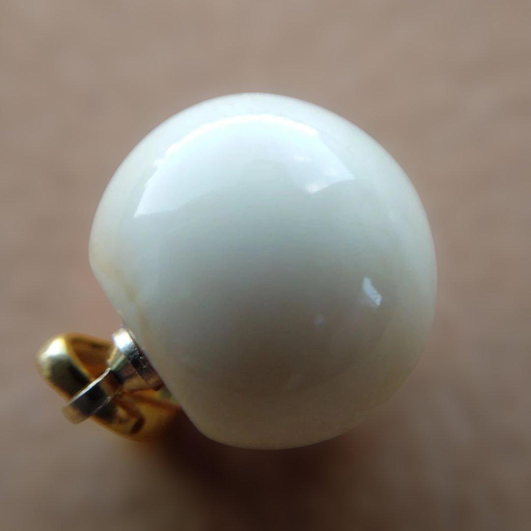 【宮本武蔵さん専用】鯨歯　マッコウクジラ　牙玉ペンダントトップ　13㎜　５個