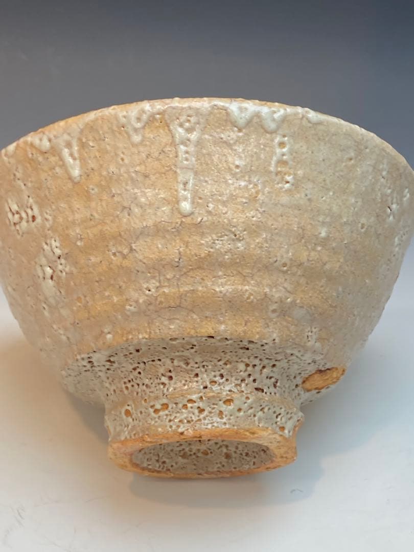 末岡陶五郎 作 萩焼井戸形茶碗 共箱 茶道具