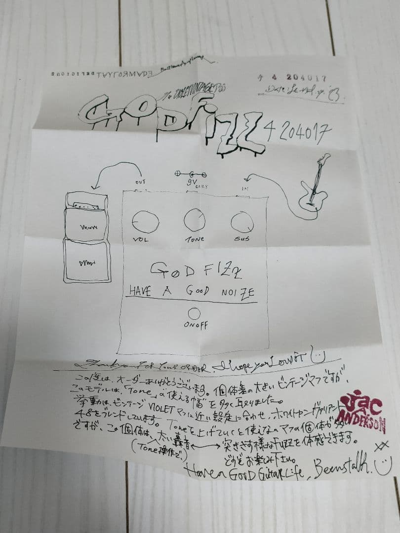 Delicioustaylormade ラムズヘッド GODFIZZ ファズ