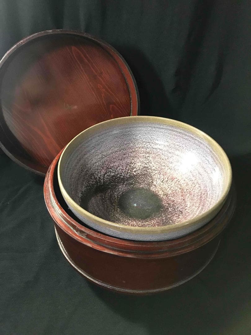 明時代　火焔青釉大碗 紫紅釉大鉢　水盆　辰砂釉　窯変釉　景徳鎮(B-28)