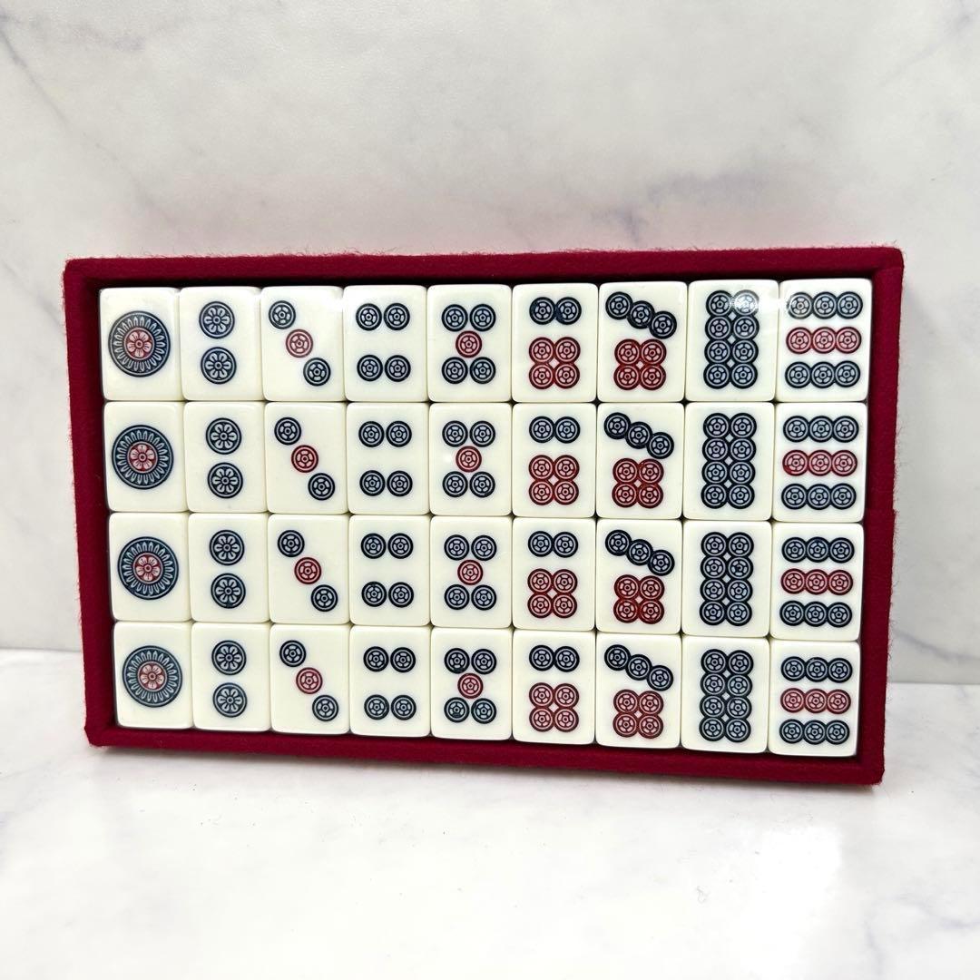 新品 1970年代 希少 藝夢堂 高級麻雀牌 ニュージャンボGD 収納ケース付き