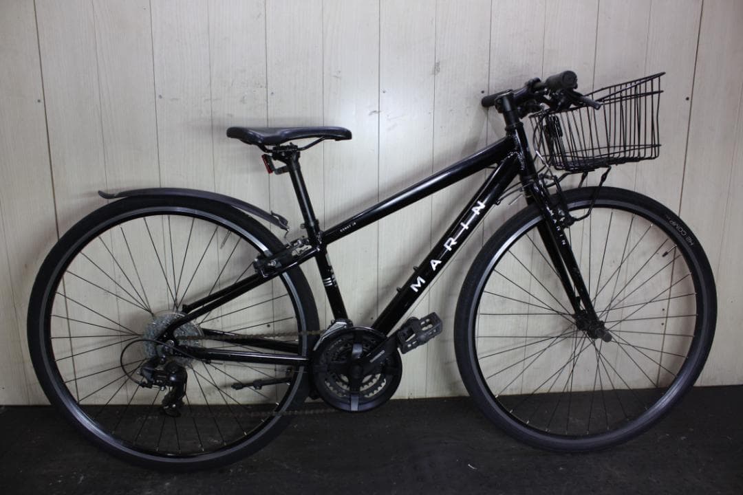 MARIN DONKY JR 700C アルミ 21速 360mm 本格クロス黒