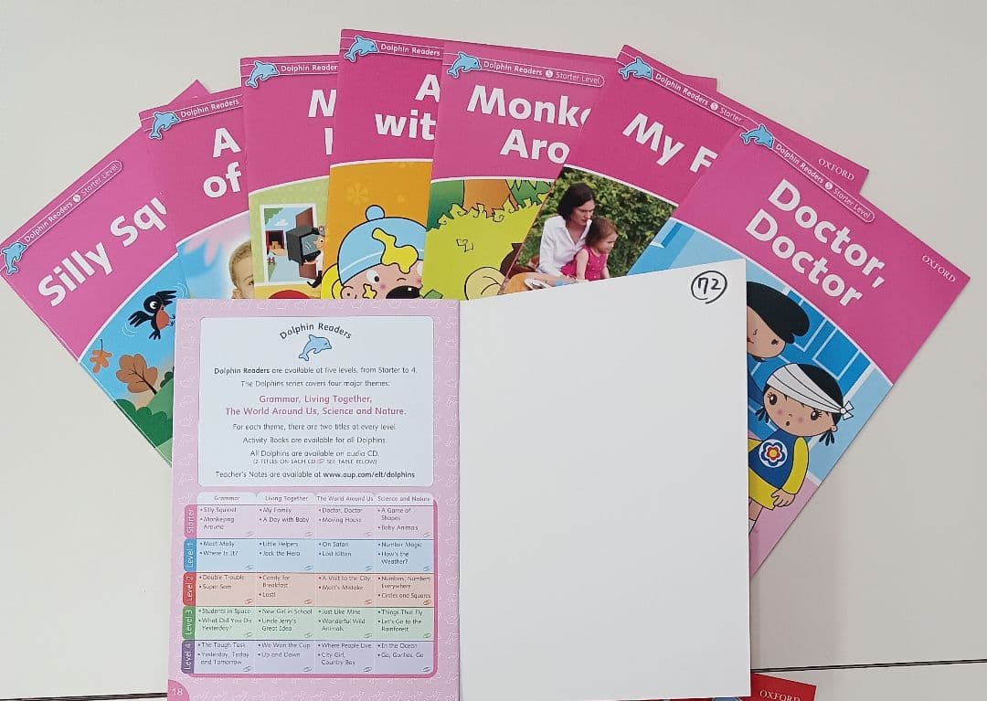 ドルフィンリーダーズ☆お得なセットです！英語学習絵本セット 初級から英検4級まで