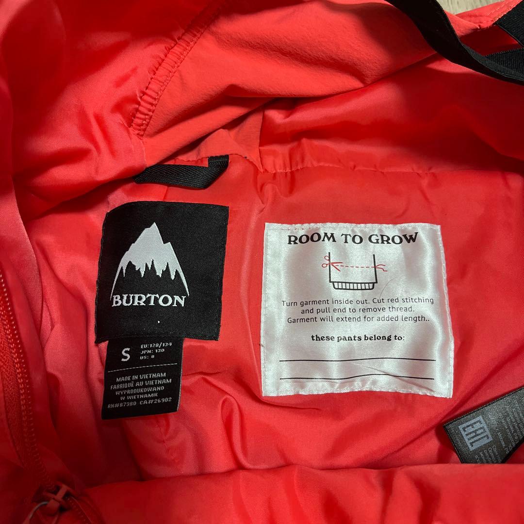 BURTON バートン　スノーボード　ウェア　ジャケット　パンツ　キッズ　S