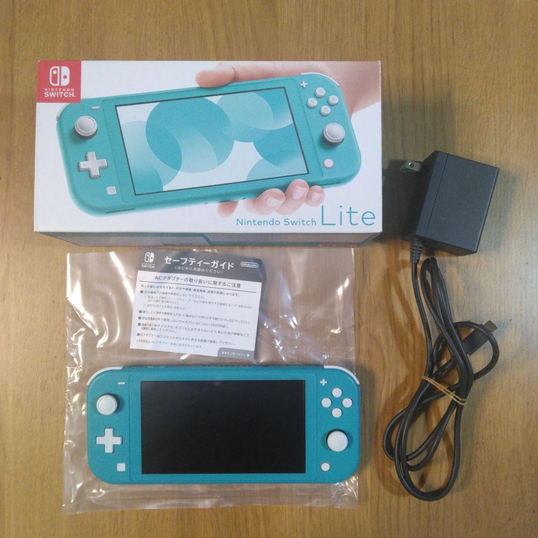 お値下げ　Nintendo Switch Lite ターコイズ 3本ゲーム付き
