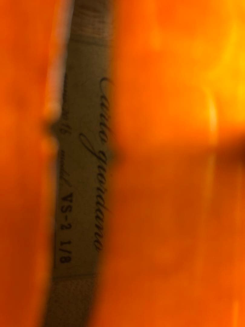 【駒&魂柱調整済】カルロジョルダーノ分数バイオリン VS-2 1/8