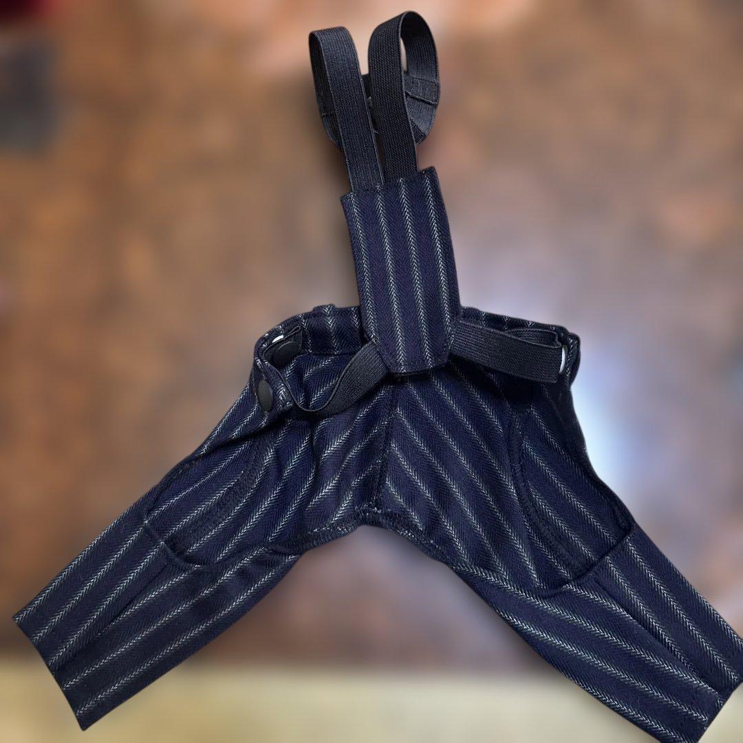 パピリーヒルズ 犬服 Tuxedo set up 黒と白のストライプ