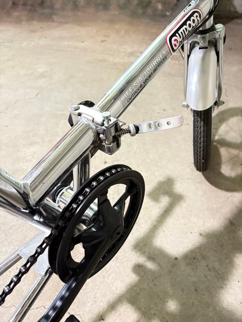 アウトドア 折りたたみ自転車 シルバー