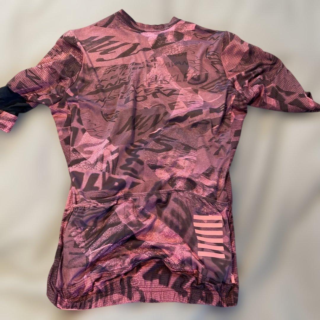 Rapha ピンクグラフィック サイクルジャージ とジレのセット