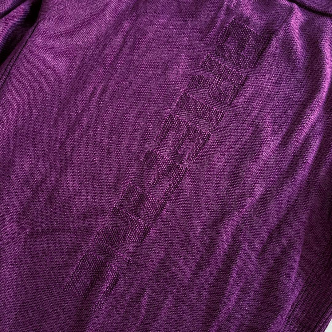 ブリーフィングゴルフ 長袖ニット XS シルク カシミヤ パープル