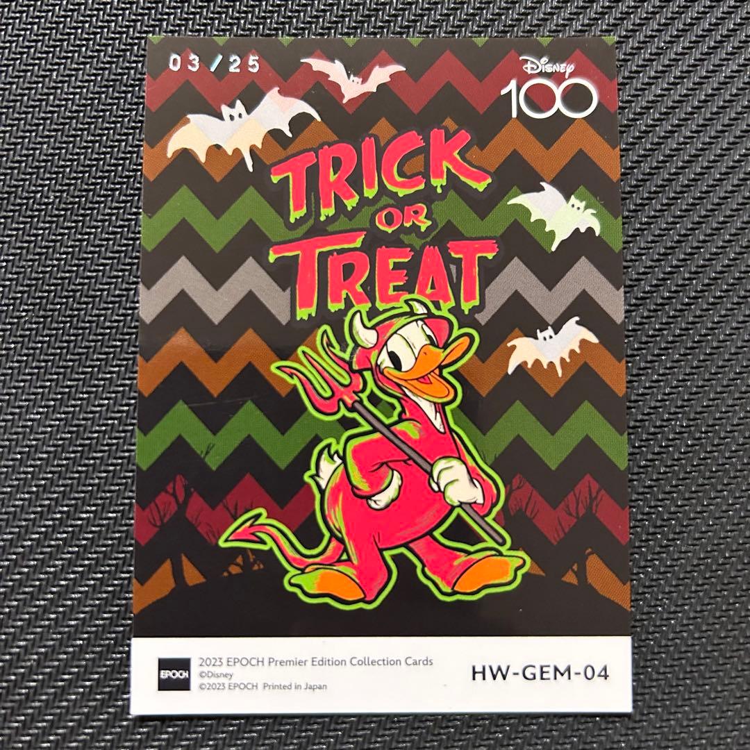 希少) ドナルド 3/25 ハロウィンEpoch Disney 100