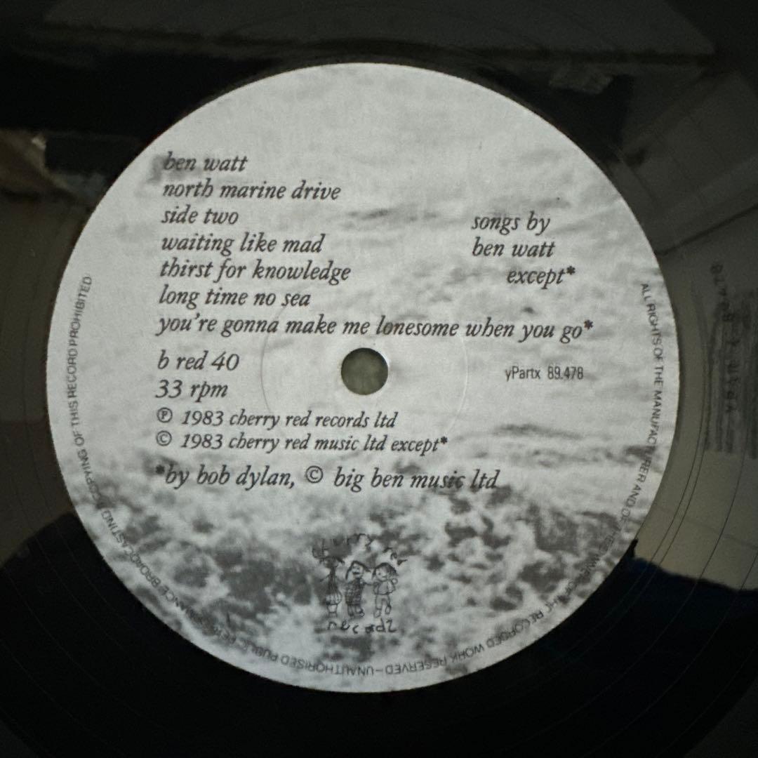 Ben Watt『North Marine Drive』LP アナログ レコード