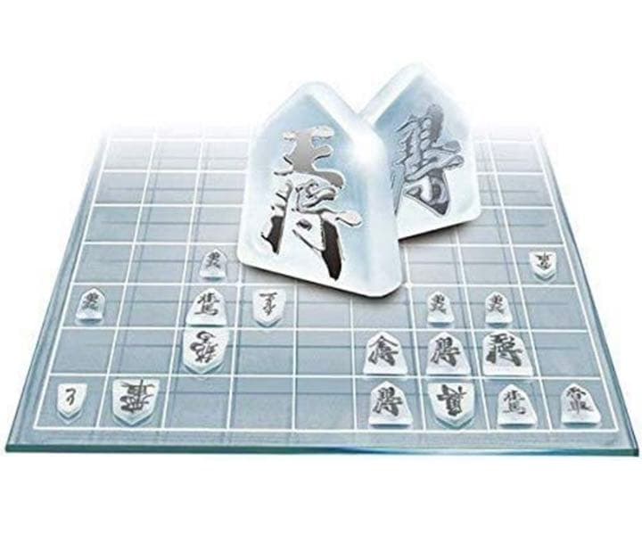 非売品 クリスタルグラス将棋 黒虎ver