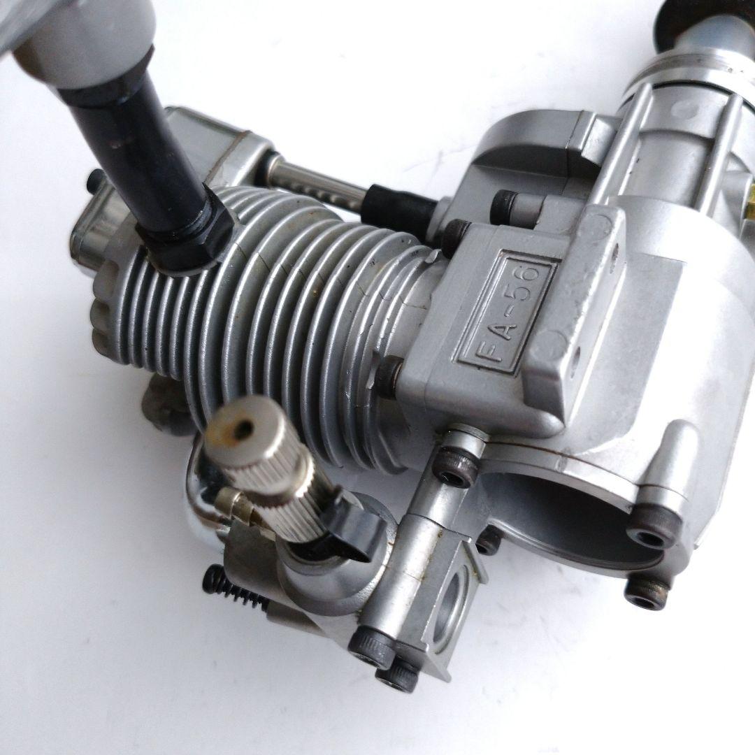 ラジコン飛行機 エンジン SAITO FA-56 4ストローク マフラー付き