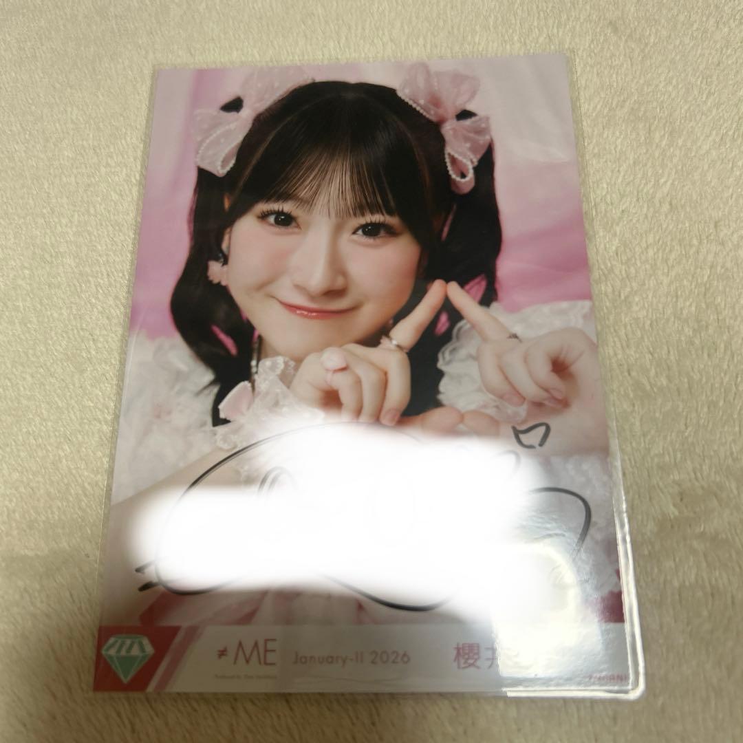 ≠ME ノイミー 櫻井もも きゅんかわ人生 生写真 直筆