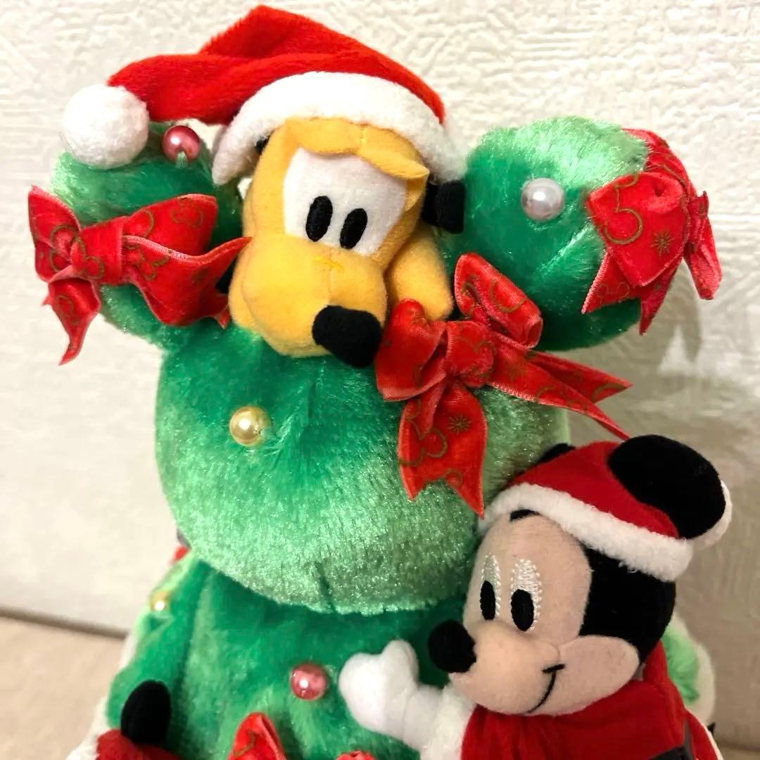 レア‼️希少タグ付きミッキープルートミニー クリスマスツリーぬいぐるみ2008年製