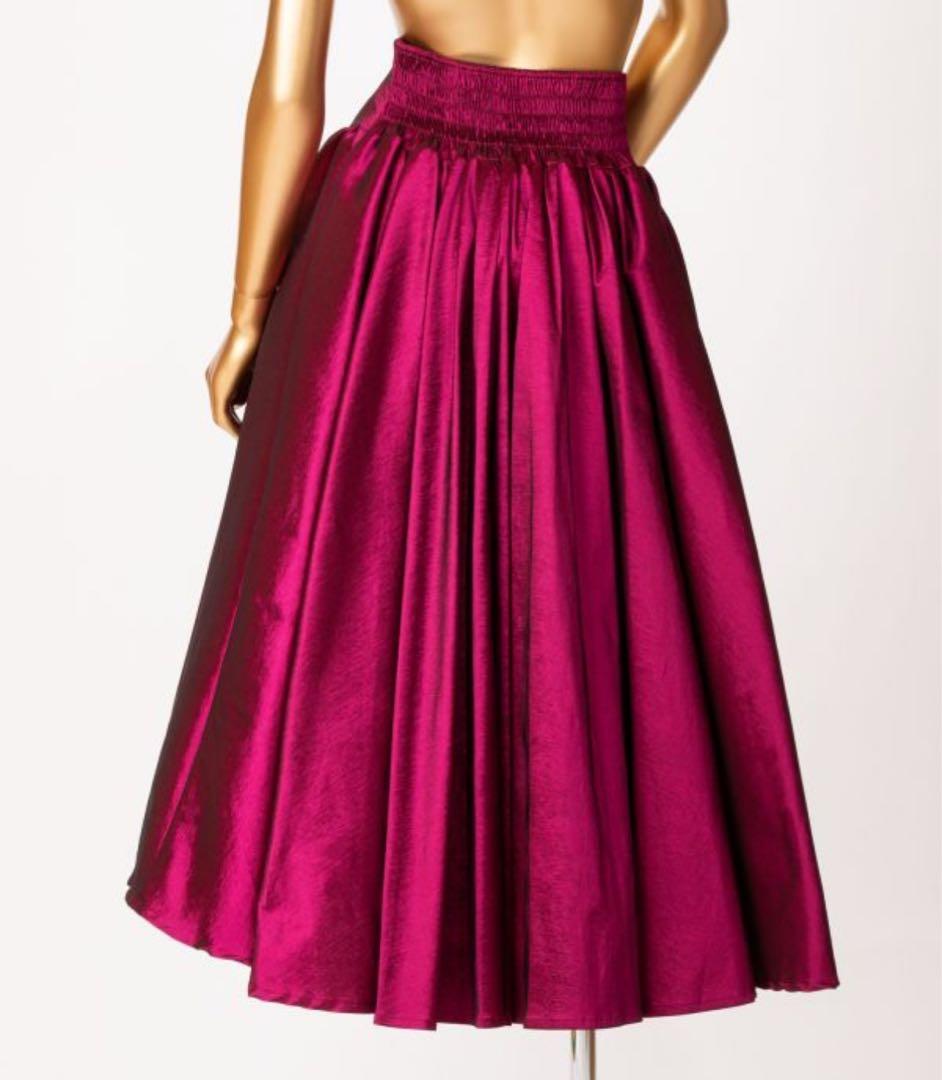 mmj マウナロア フラダンス 衣装 スカート 赤 ワインレッド ハワイアン