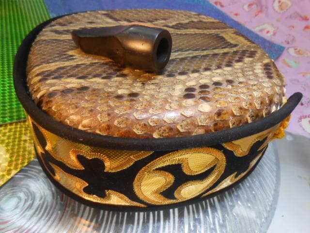 P11現品販売(送料無料)16.980円　沖縄三線専用　蛇皮強化張チーガ、黒檀爪