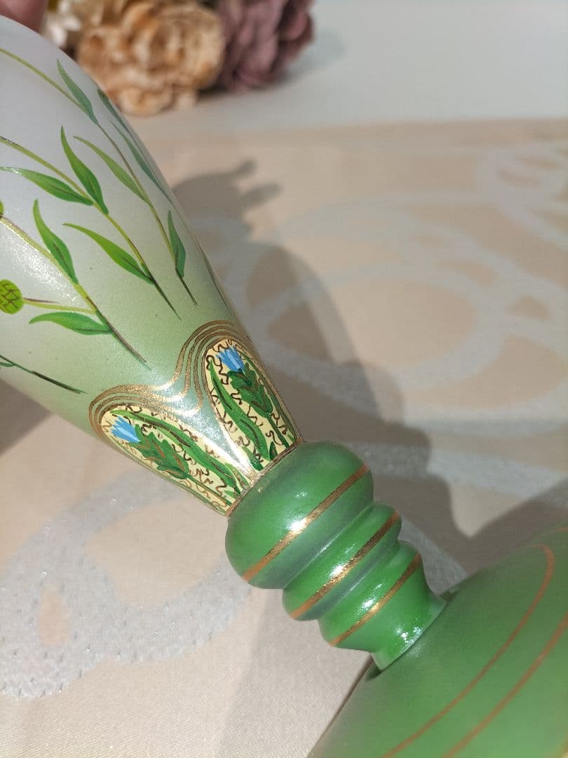 ベルナンシー　花瓶　花器　ドーム兄弟　植物　ガラス　金彩　フランス