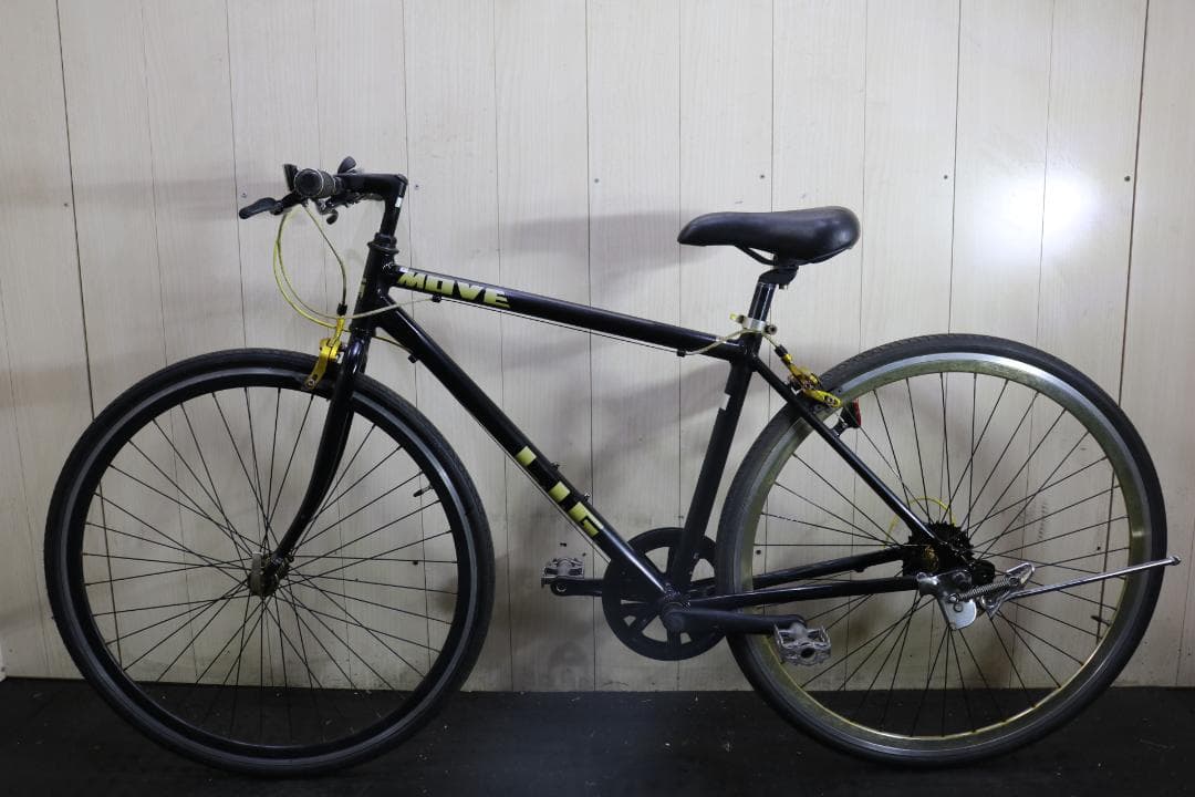 オオトモ製LIG MOVE 700C アルミ 440mm 7速 黒色 クロス