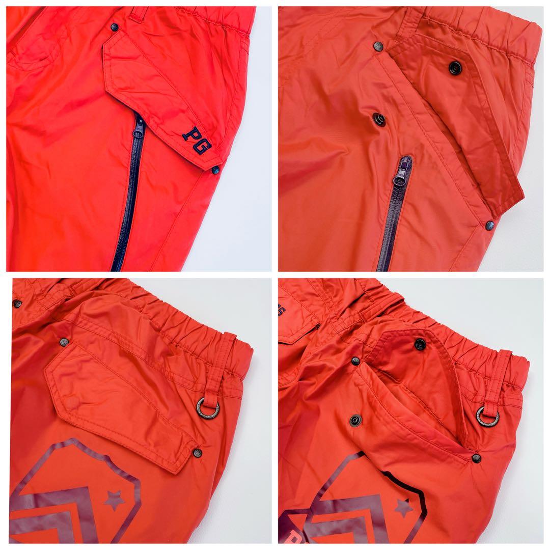 パーリーゲイツ ロングパンツ 1/M 裏起毛 レッド　蓄熱　レディース