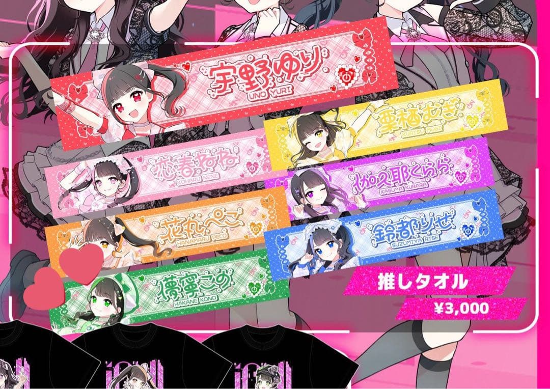 iON!儚寧この 実写推しビブス & 推しタオル セット