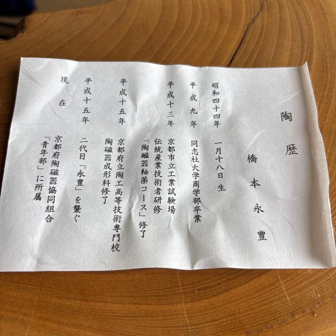 孔雀天目茶碗 橋本永豊造 抹茶碗 茶道具 共箱