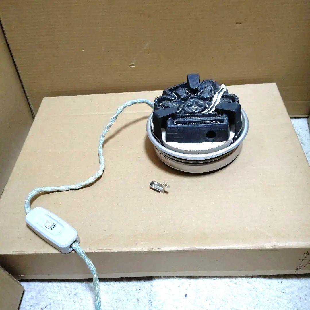 茶道具、唐銅面取風炉、秋元宗幹作、尺○、前瓦、底瓦、敷板、電熱器付き、ちか16番