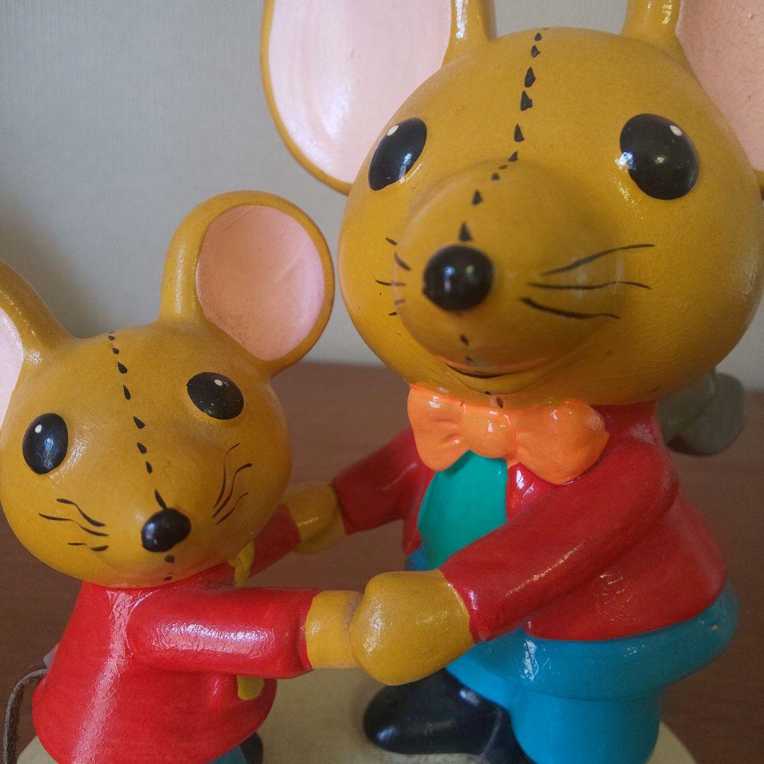 【昭和レトロ】1975年頃「親子ねずみの不思議な旅」貯金箱Sanrio 当時物