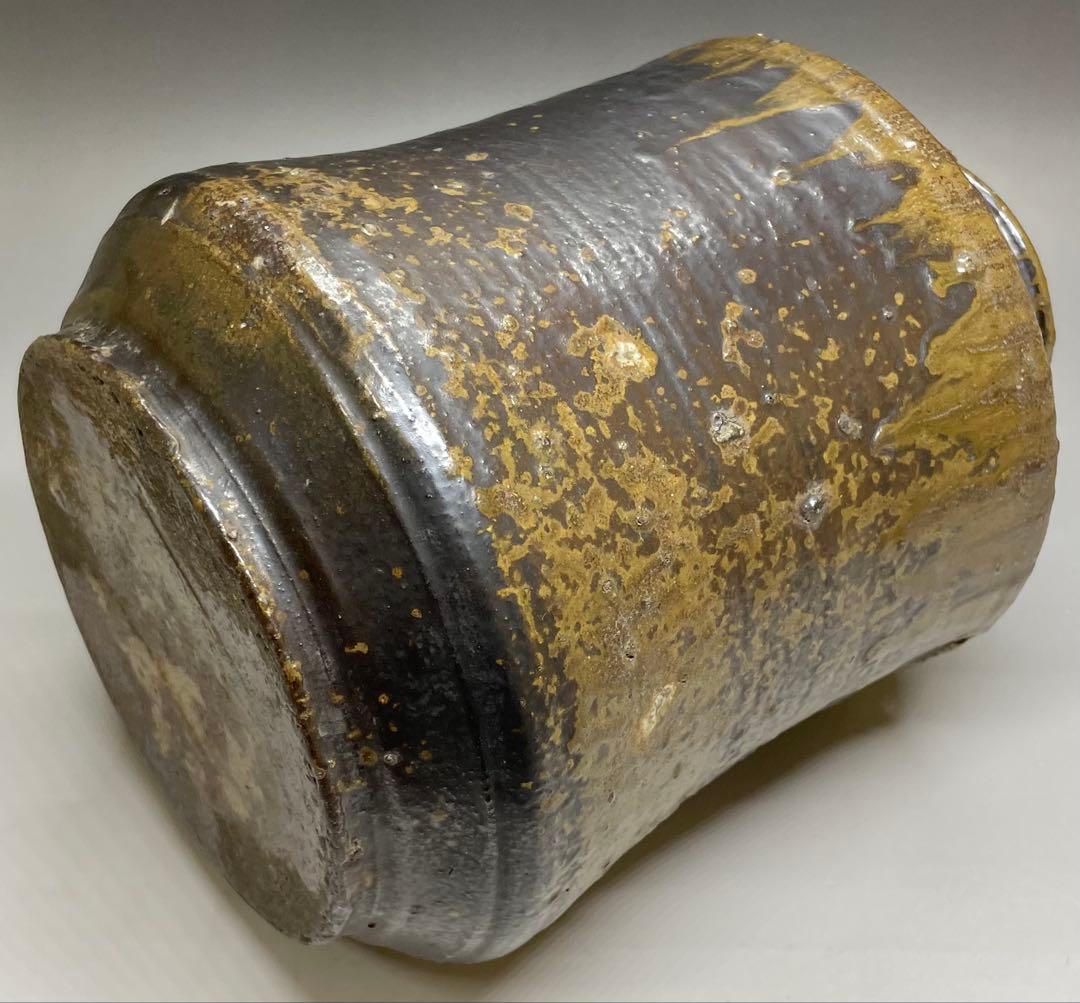 桂又三郎識　古丹波　朝倉山椒壺　下駄底 　d519