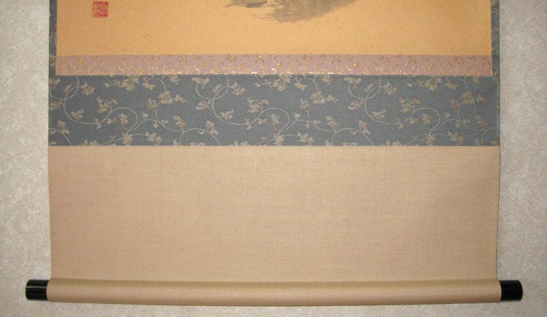 【真筆】茶掛け　円相 無心◆大徳寺派 玉瀧寺 前大徳 戸上明道　共箱・タトウ箱付