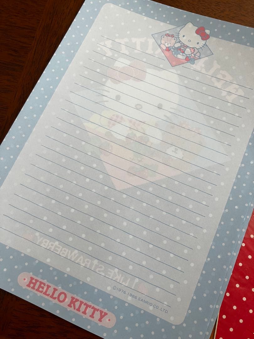 1986年製サンリオ ハローキティ レターセット2点 未使用 昭和レトロ 貴重