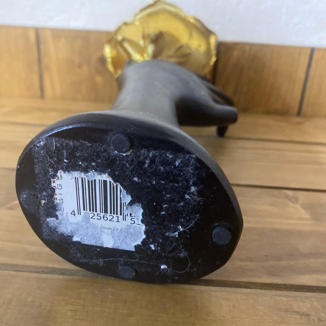 真鍮のトレイドック　黒い手のスタンド 小物入れ　キー置き　２個セット