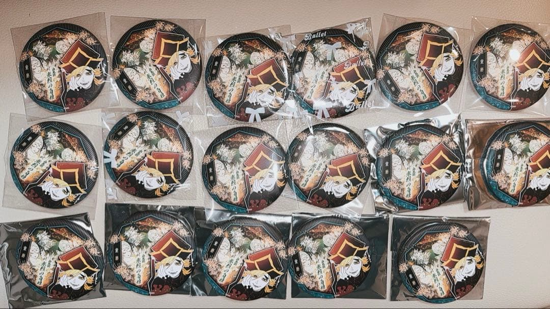 鬼滅の刃 中国 ジャンプショップ 限定 缶バッジ 童磨　17点　セット