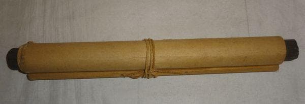 アンティーク 子安山 福重寺 円仁 安産地蔵菩薩 掌善童子 掌悪童子 紙本 掛軸