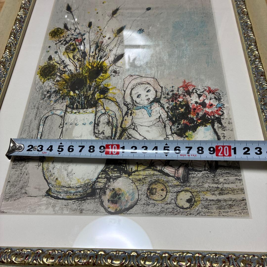 ジャン•ジャンセン　フランス　人形のある静物　リトグラフ