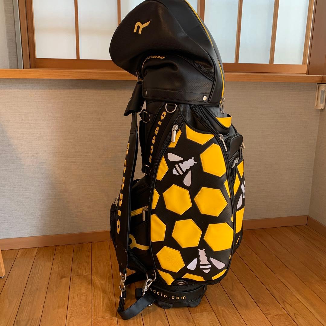 Roddio ロッディオ　ゴルフキャディバッグ 黒と黄色