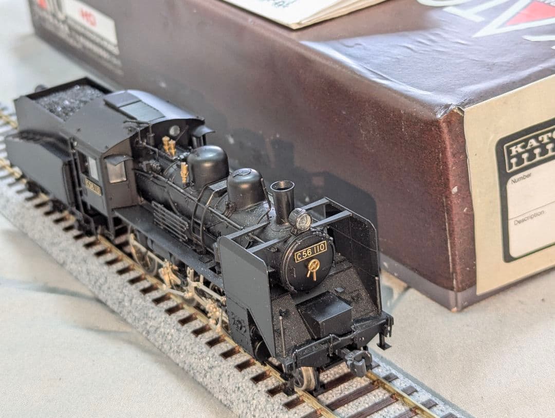 KATO　C56　蒸気機関車　【1-201】　HOゲージ　パーツ取付済み