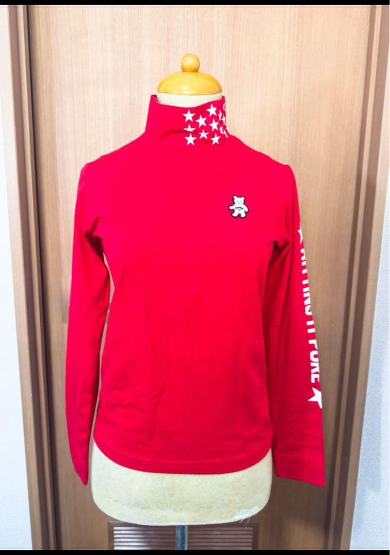 ３点お得セット【新品】キャロウェイ フリース セーター 赤 ハイネック 防寒