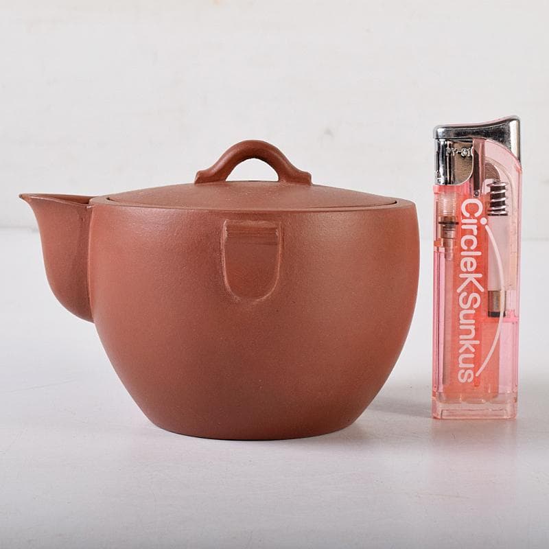 中国　中国宣興銘　紫砂　朱泥　宝瓶　急須　茶壷　V　R8282