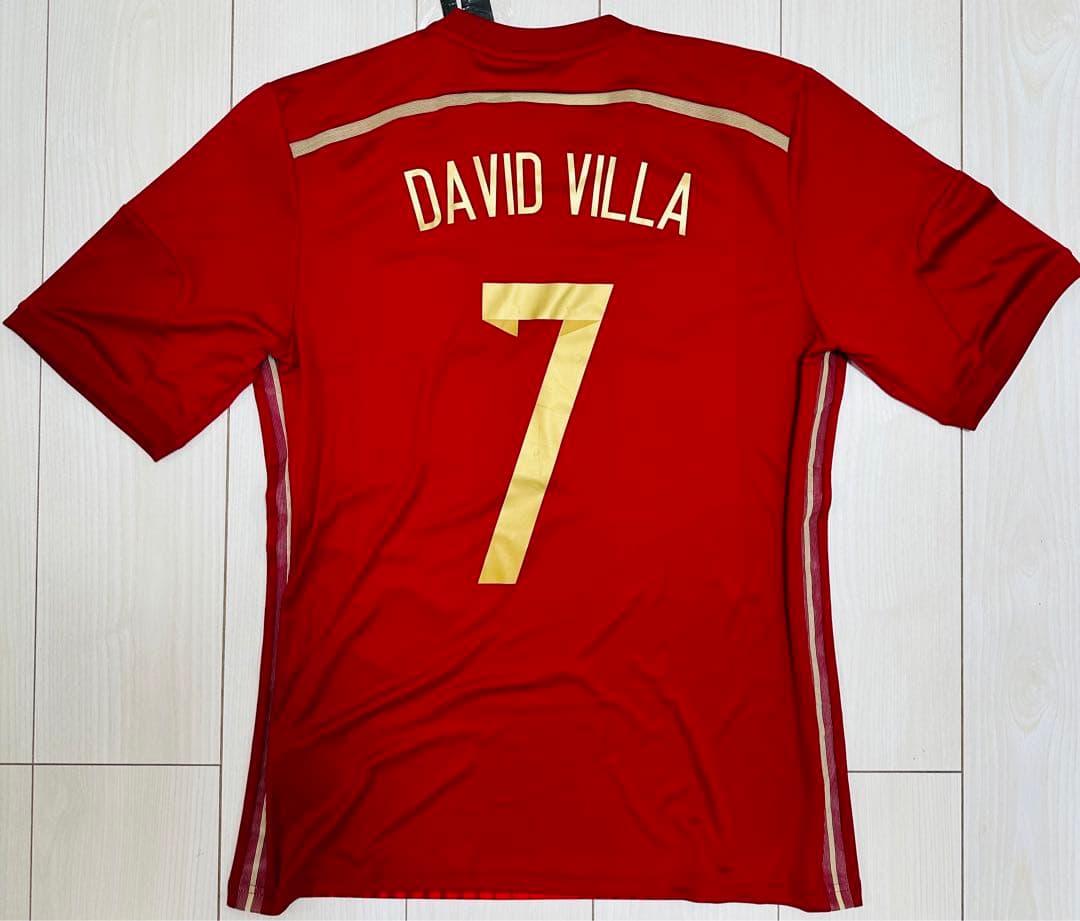 スペイン代表 2014年 ホーム ユニフォーム ダビド・ビジャ Oサイズ