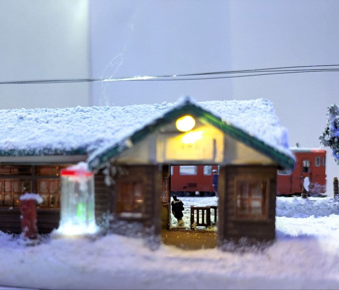 辛*盛様 Ｎゲージ・ジオラマ【鉄道員(ぼっほや)の情景】　※車両付き