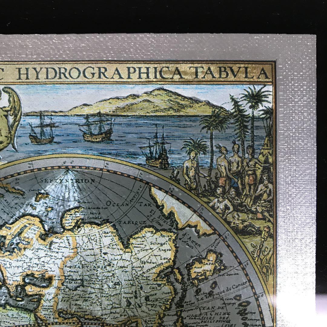 両半球世界地図　17世紀アンティーク地図